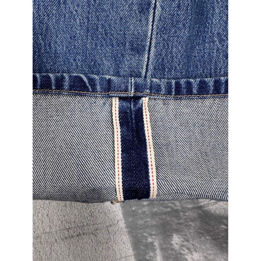 Levis 501 90s Selvedge Denim Jeans Womens 28x30 Blue Straight Leg A1959-0063 NWT - Picture 5 of 16